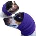 The Original Happy Hoodie for Dogs & Cats - Since 2008-2 Pack (1 Small, 1 Large) - The Grooming and Force Drying Miracle Tool for Anxiety Relief & Calming Dogs Purple