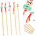 ORFOFE 5pcs Bamboo Ear Cleaners Cute Doll Head Design Gentle Ear Wax Removal Tool for Family Use Use Random Colors Bamboo Material - Buy Online on GoSupps.com