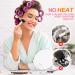 URAQT Hair Rollers Set - 18 Pcs Hair Curlers Styling Kit with Pins - No Heat Damage DIY Hair Styling Tools - Pink - 24pcs - Buy Online on GoSupps.com