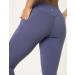 Lapasa Ladies Capri Yoga Leggings - High Waist 3/4 Workout Tights with Pockets - Steel Blue | XS Size - Buy Online on GoSupps.com