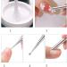 Stainless Steel Cuticle Pusher Nail Dotting Pen Nail Care Tool Double Ended Manicure Cuticle Remover Cleaner Nail Dotting Pen Set Nail Dotting Pens For Nail Art Nail Dotting Pen And Brushes - Buy Online on GoSupps.com