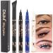 evpct 3Pcs Black Royal Blue White Liquid Wing Eyeliner Stamp Eye Pencil Makeup Set Waterproof Colored Color Eye Liners Stamps Shapes delineador de ojos contra el agua delineadores de colores para ojos 3 Count (Pack of 1)...
