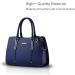 Nicole&Doris Embossed Fashion Travel Bags - PU Leather Backpack for Girls - Navy Blue School Handbag - Buy Online on GoSupps.com