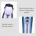 Professional Hair Clipper with 2 Guide Comb Cordless Electric Hair Trimmer Beard Shaver Rechargeable Haircut Grooming Trimmers for Men and Family Use (Blue) - Buy Online on GoSupps.com
