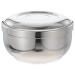 Fomiyes stainless steel shaving pool men shave soap metal shaving foam bowl bowl deep size shaver cleaning foam mug for hairdresser home silver