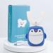 Kids Sonic Electric Toothbrush U Shaped Automatic Timer IPX7 Waterproof 5 Modes 360 Oral Cleaning Teeth Whitening Gums Massage Replaceable Soft Cartoon Modeling Design for Child 7-15 (Blue Penguin)
