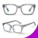 VISOONE Spring Hinge Blue Light Blocking Glasses - Trendy Square Anti-Glare for Gaming - Unisex YALE - Buy Online on GoSupps.com