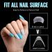 TOMICCA Short Coffin French Edge Nail Tips - 240pcs Half Cover False Nails - Natural Matte Acrylic Extensions - 15 Sizes Salon Quality Artificial Nails - Buy Online on GoSupps.com