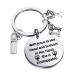 PLITI Hair Stylist Keychain Hairdresser Gift Cosmetology Graduation Gift Hair Barber Gift Hairstylist Birthday Key rings Jesus and Scissors Ky