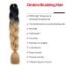 Braids Extensions - 6 Pieces Ombre Kanecalon Hair for Crochet Braids | Synthetic Braid Hair (Black Brown) - Buy Online on GoSupps.com