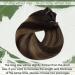 Buy Hetto Real Hair Clip Extensions - Darkest Brown Ombre #2/8/2 120g 35 cm | Premium Remy Clip-In Hair Extensions for Full Volume - Buy Online on GoSupps.com