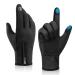 NOLYFY Winter Gloves Men Women,Touchscreen Gloves for Men Cold Weather,Thermal Running Gloves for Women,Anti-Slip Warm Gloves Small Black