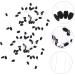 DOITOOL 100pcs Eye Shadow Stick Eyeshadow Eyebrow Applicators Girl Makeup Tools Eye Patch Woman Double Head 7.5x0.5cm Black - Buy Online on GoSupps.com