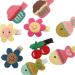 10 Pcs Cute Patterned Handmade Fabric Hair Clips for Girls - Colorful Hairpins Set - Perfect for Kids - Buy Online on GoSupps.com