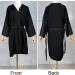 Mollensiuer Black Salon Robe - 1 Piece Client Gown Cape | Hair Cutting Smock Kimono Style for Salons - Buy Online on GoSupps.com