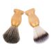 Beaupretty 2st Razor brush for soap razor brush made of cleaning brush for razor razor brushes for men razor -cleaning hairdressing salon brush gift neck nylon wool