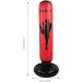 Punching Bag - Black & Red Kickboxing Bag for Taekwondo | Compact Fast Rebound | Fitness & Stress Relief - Buy Online on GoSupps.com