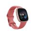 Fitbit Versa 4 Fitness Smartwatch with Daily Readiness, GPS, 24/7 Heart Rate, 40+ Exercise Modes, Sleep Tracking and more, Pink Sand/Copper Rose, One Size (S & L Bands Included) Pink Sand / Copper Rose