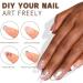 Elegant French Manicure French False Nails Different Sizes Natural Nail Art Tips and Accessories - Buy Online on GoSupps.com
