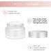 6 Pack 30ml Refillable Glass Cream Can - Leakproof Travel Container for Lotions Essential Oils & Lip Balm - Matte Transparent - Buy Online on GoSupps.com