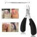 Generic Professional toenail scissors stainless steel-nail-knip precision tongs user-friendly design non-wound rubber grade for thick or embedded toenails