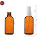 Handsunity 50ml Amber Glass Spray Bottle Set - 12 pcs with White Atomizer & 29 Accessories | Pharmacy-Grade Quality for International Shipping - Buy Online on GoSupps.com