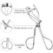 ZHIOPRO Eyelash Curler Stainless Steel Eye Lashes Curlers Professional Lash Curler with Silicone Pad Makeup Accessory for Women and Girls - Buy Online on GoSupps.com