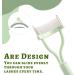 Eyelash Comb & Curler Set - 3 Pcs Metal Teeth Mascara Applicator & Eyebrow Brush - Perfect Eye Lash Tool in Light Green - Buy Online on GoSupps.com