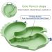 Sili-Sage Silicone Suction Plate for Toddlers - Self-Feeding Divided Dish & Bowl - Fits Most Highchairs Trays - Wyvern Sage - Buy Online on GoSupps.com