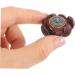 Gleavi Hand Exercise Plate - Miniature Lotus Buddha Carved Figure Wooden Desk Decor & Jewelry Pendant 3.2x2.7cm - Buy Online on GoSupps.com