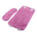 2pcs Castor Oil Pack Set Adjustable Waist Neck Pack Reusable Washable Purple Package