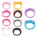 GiantGo 10 Pieces Cat Ears Headbands for Washing Face Elastic Women's Spa Shower Headbands Make Up Hair Headbands Fits All Head Sizes
