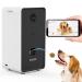 Iseebiz Pet Camera Treat Dispenser, 2 Way Audio Talk Listen, 1080P Night Vision Cat Dog Cam, App Control Tossing, Wall-hanging, Multi Devices Login, Compatible with Alexa, Play with Your Dogs and Cats Black