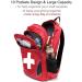 Camoredy Red First Aid Bag - Waterproof Medical Backpack for Travel, Camping, Hiking - Empty Trauma Kit for First Responders - Multi-Pocket Emergency Backpack - Buy Online on GoSupps.com