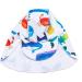 BONVERANO Baby Boy All-in-One Swimsuit/Sunsuit UPF 50+ Sun Protection with Cap, 18-24 Months - White Fish - Buy Online on GoSupps.com