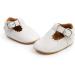 Baby First Walking Shoes | Anti-Slip Oxford Loafer Flats | Infant Toddler PU Leather | 0-6 Months | White - Buy Online on GoSupps.com
