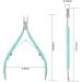 Ejiubas Cuticle Trimmer & Pusher Set - Professional Grade Stainless Steel Nipper, Remover & Cutter for Pedicure & Manicure - Green - Buy Online on GoSupps.com