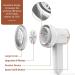 HOMEASY Fabric Shaver Rechargeable Lint Remover with 3 Blades & LED Display - White | Removes Fuzz from Sweaters, Couches, Clothes, Carpets & Furniture - Buy Online on GoSupps.com