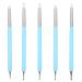 Beaupretty nail art brush brushes for gel nails brush for gelail nailart dotting - ended ceramic pen point drill manicure tool pen for gel nails brush gel nails brushes sky -blue