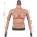 Knobco High Collar Silicone Breast Shapes - Soft Cotton Filler Enhancers for Mastectomy Weddings Cosplay & More - Ivory White - Buy Online on GoSupps.com