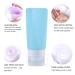 Leak Proof TSA Approved Travel Bottles Set - 3 oz Silicone Refillable Containers for Toiletries - Multicolor - Buy Online on GoSupps.com