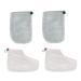 minkissy 2 Pairs Gloves Reusable Paraffin Pedicure Paraffin Glove Paraffin Wax Foot Cover Spa Wax Bath Treatment Liners Cloth Paraffin Bath Mitts Feet Bags Kit Comfortable Insulation Cotton