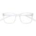 JM Blue Light Blocking Retro Square Computer Readers 1.75x - Anti Glare Clear Glasses for Women Men - Buy Online on GoSupps.com
