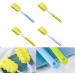 8-Piece Foam & Bottle Cleaning Brush Set for Baby Bottles & Cups - Orange Blue Green Pink - Buy Online on GoSupps.com