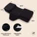 Ergonomic Memory Foam Lash Pillow with Velvet Pillowcase - Comfy Neck Support for Eyelash Extensions - Sturdy Head Pillow for Lash Extension Bed - Buy Online on GoSupps.com
