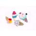 5PC Shiny Ice Cream Hair Clips Ponytail Holders Barrettes Hair Jewelry - Handmade Accessories for School and Daily Wear (Random Color) - Buy Online on GoSupps.com