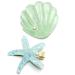 Shell Pearl Starfish Hair Clip Set for Women Girls  Acrylic Resin Alligator Hair Clips  Ladies and Girls Headwear Styling Tools Hair Accessories - Green
