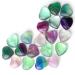MAIBAOTA Fluorite Healing Crystals Gemstones Pocket Gifts Heart-Shaped Nature Spiritual Energy for Women Men Reiki Divination Balancing Yoga Meditation 10PCS