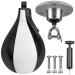 Benelabel Leather Speed Bag - Professional Boxing Training Kit with Durable Swivel and Inflator - Improve Your Speed and Reflexes