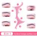 6 in 1 Reusable Silicone Winged Tip Eyeliner Aid Eyebrow Pencil Stencil Wing Tips Lip Liner for Women and Girls Silicone Eyebrow Aid - Buy Online on GoSupps.com